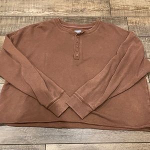 Aerie Button up sweatshirt